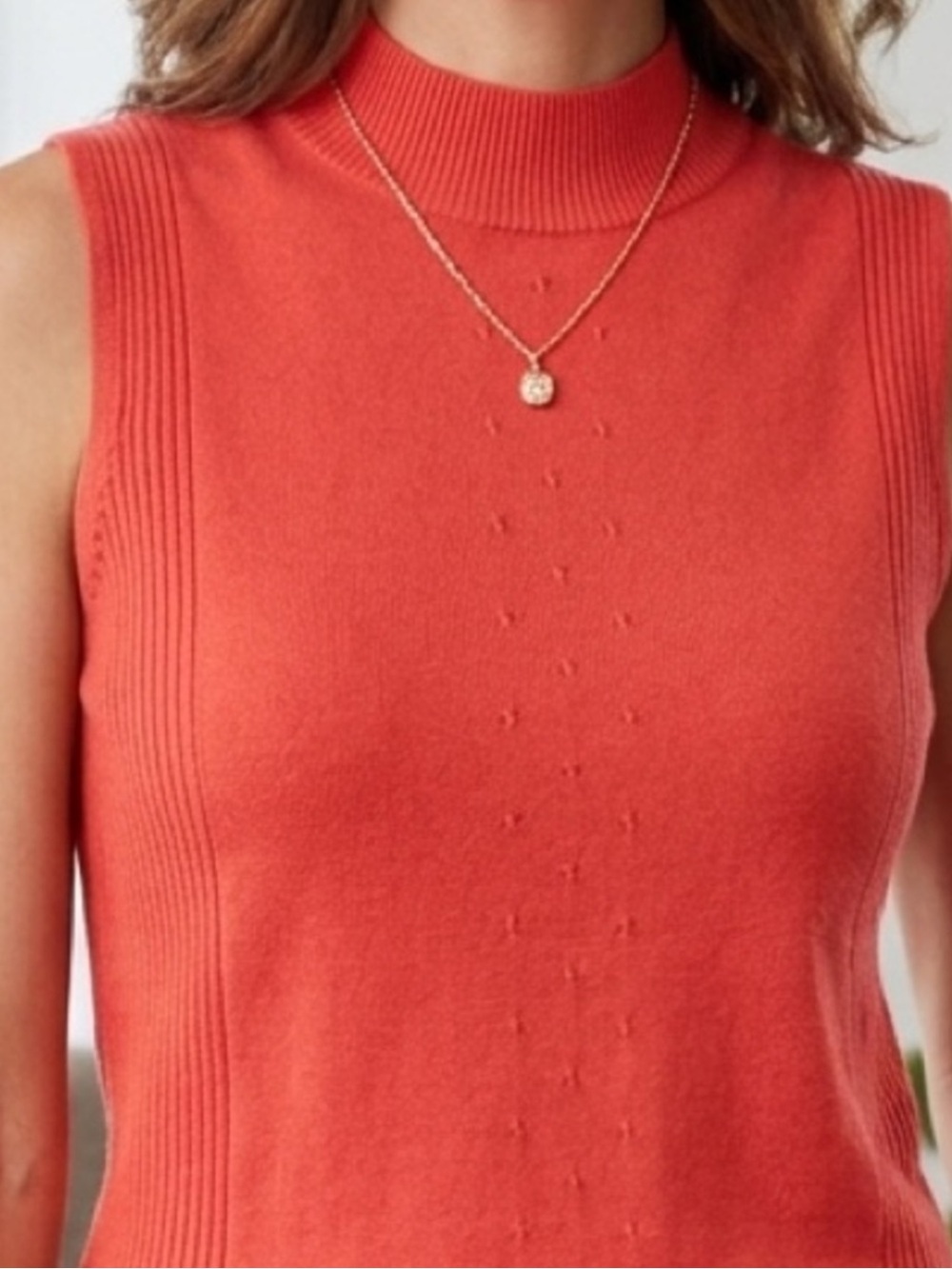 Sleeveless Turtleneck Sweater
